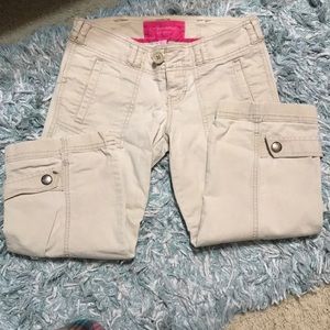 Abercrombie Stretch Khaki Capris
